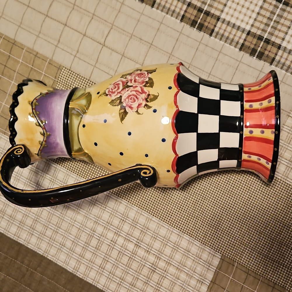 AMBER ROSE by NANETTE VACHER for AMBIANCE COLLECTION RARE PITCHER - Picture 6 of 16